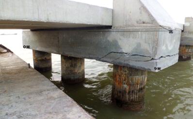 渤海油田码头引桥的撞击损伤检测